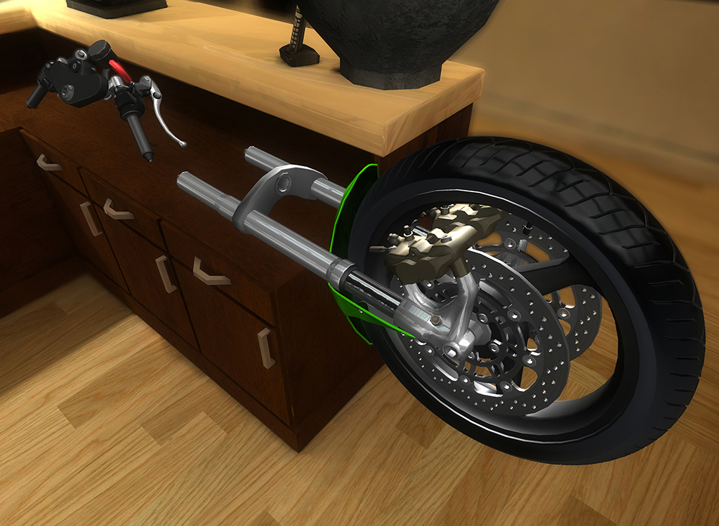3D motorcycle mechanic simulator! Build, repair, and mod your bike!